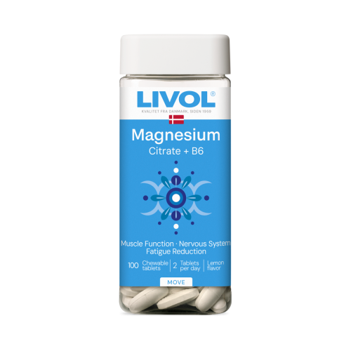 LIVOL Magnio citratas + B6, 100 tabl.