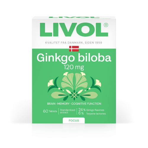 LIVOL Ginkgo biloba 120 mg, 60 tabl.