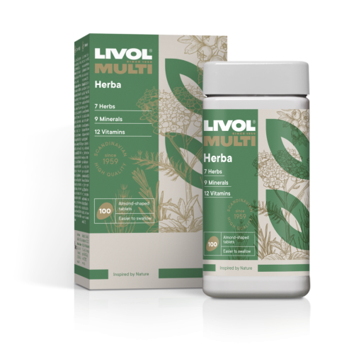 LIVOL MULTI vitaminai Herba, 100 tabl.