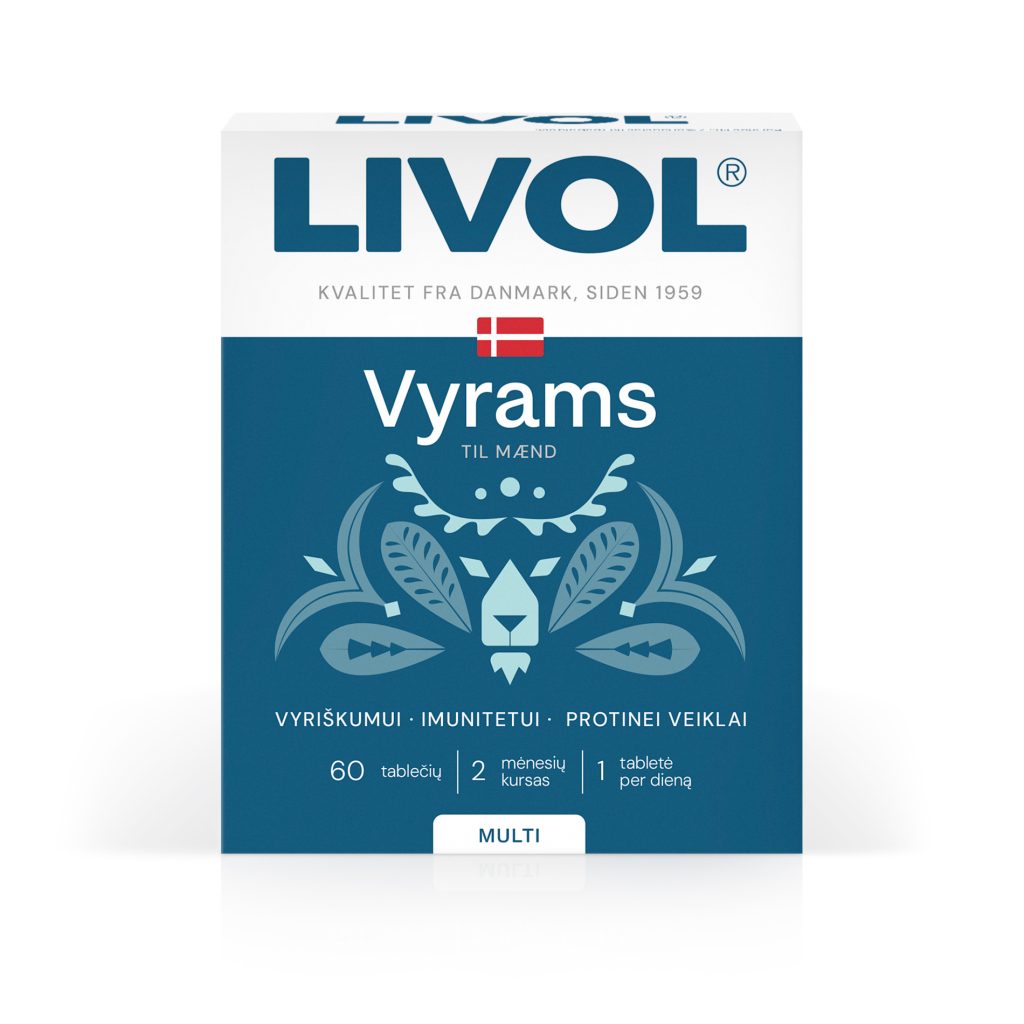 LIVOL MULTI vitaminai vyrams, 60 tabl.