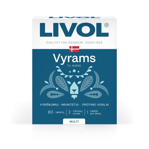 LIVOL MULTI vitaminai vyrams, 60 tabl.