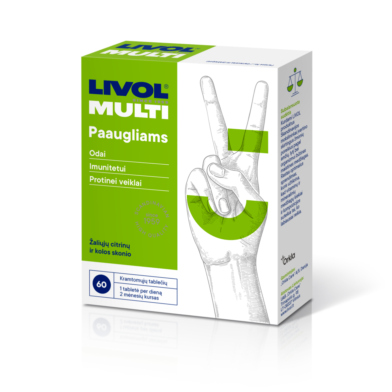 LIVOL MULTI vitaminai paaugliams, 60 tabl.