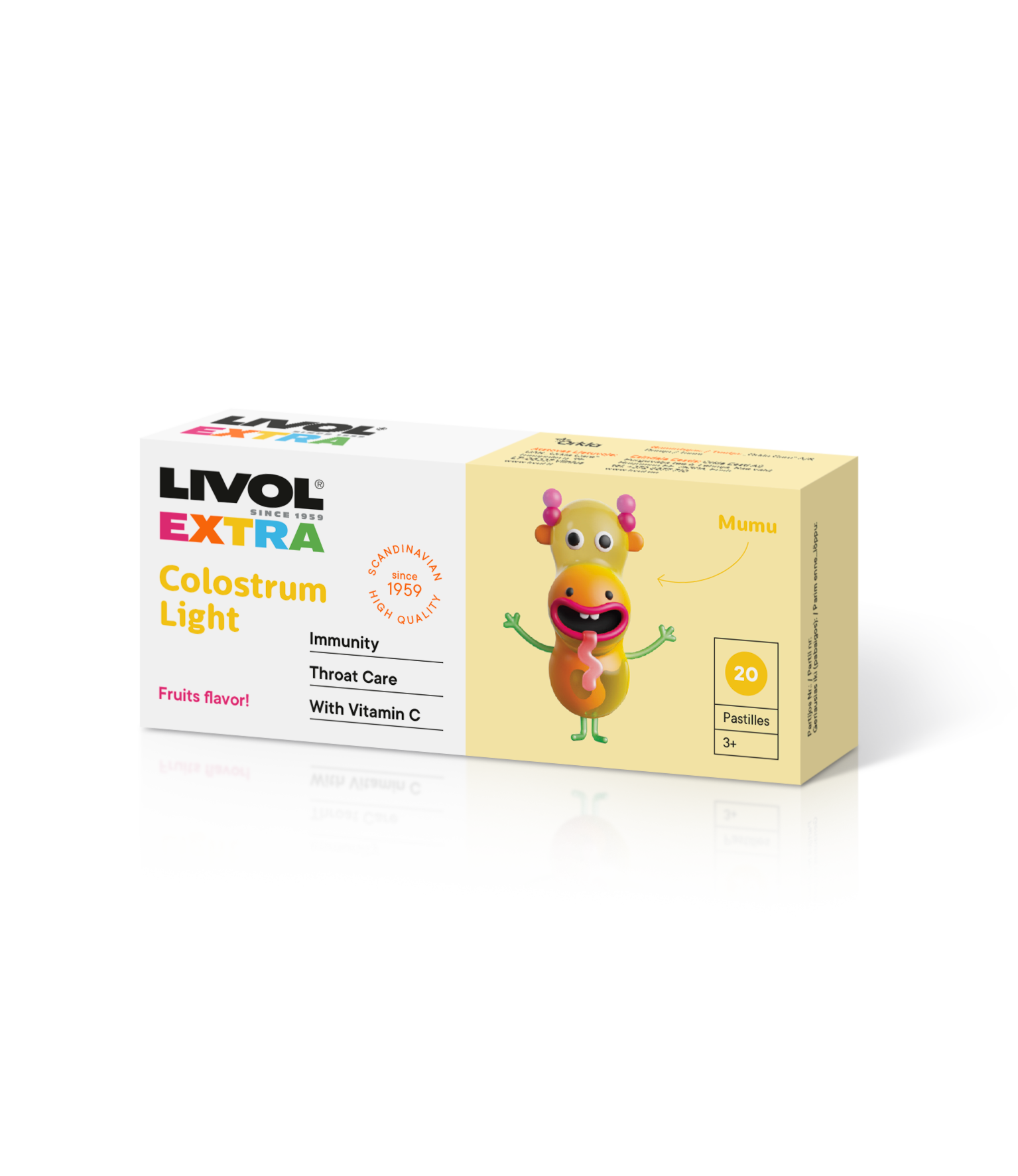 LIVOL EXTRA Colostrum Light, 20 past.