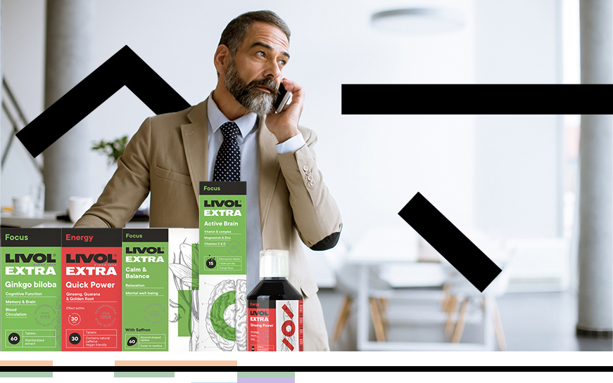 LIVOL vitaminų sistema „Gyvenantiems intensyviai“ 