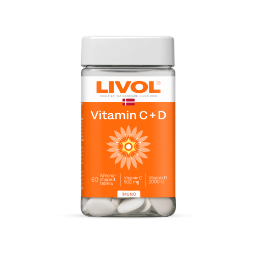LIVOL Vitaminai C+D, 60 tabl.