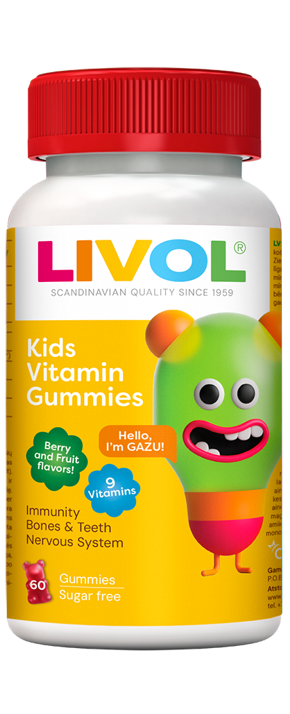 Livol vaikams vaisiniai guminukai