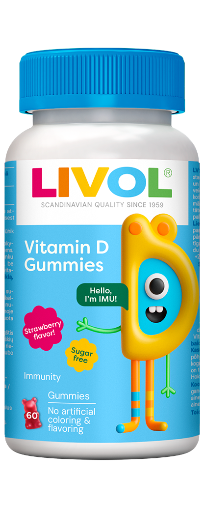 Livol Vitaminas D guminukai